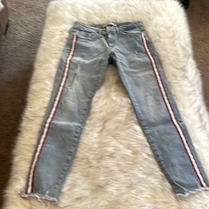 Zara striped size 4 jeans